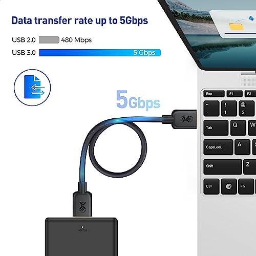 Cable Matters USB 3.0 ケーブル USB Type A オス オス ブラック 5Gbps 3m｜sebas-store｜02