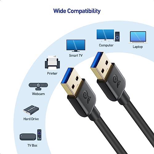 Cable Matters USB 3.0 ケーブル USB Type A オス オス ブラック 5Gbps 3m｜sebas-store｜04