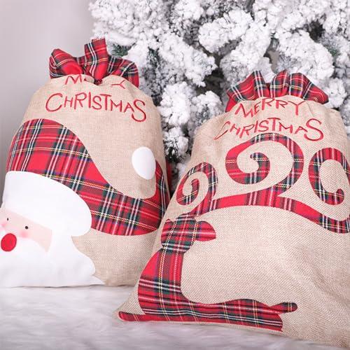 Meicyanクリスマス ラッピング プレゼントバッグ 袋 大 40*56cm クリスマスカード付き 可愛い ギフトバッググリーティングバッグ 分け収納 レジ袋 パ｜sebas-store｜06