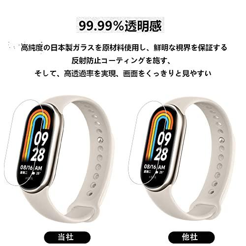 LAZIRO【2023最新】Xiaomi Smart Band 8 専用 スクリーン保護フィルム (4枚入り) アクリル水晶ヒドロゲル 新デザイン超薄型 TPU素材 全面保護 耐指紋｜sebas-store｜04