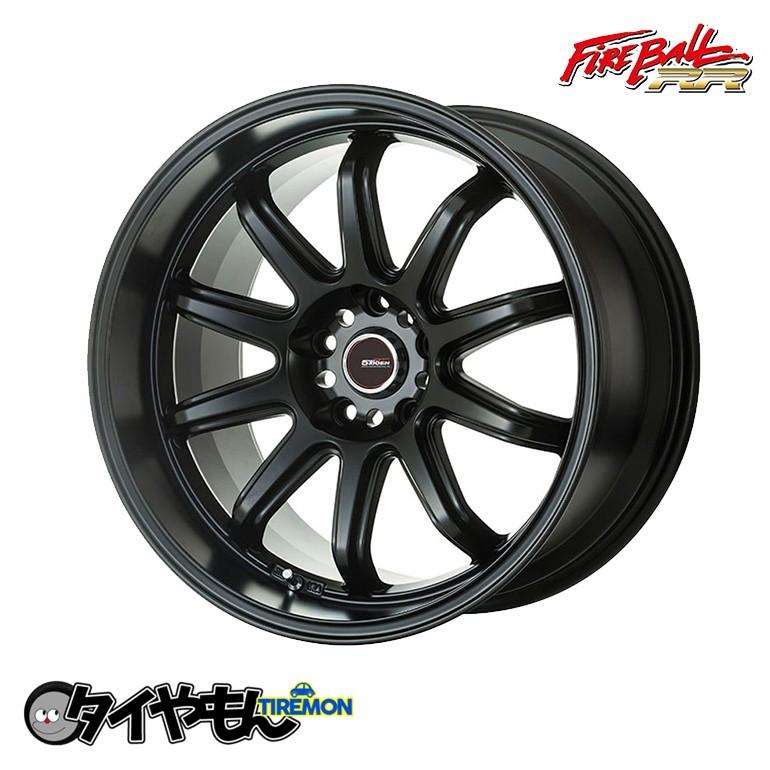 ホイール 5次元 ファイヤーボールrr 18インチ 5h114 3 8 5j 25 マットブラック 4本セット価格 深リム 送料無料 Www Nlqp Com