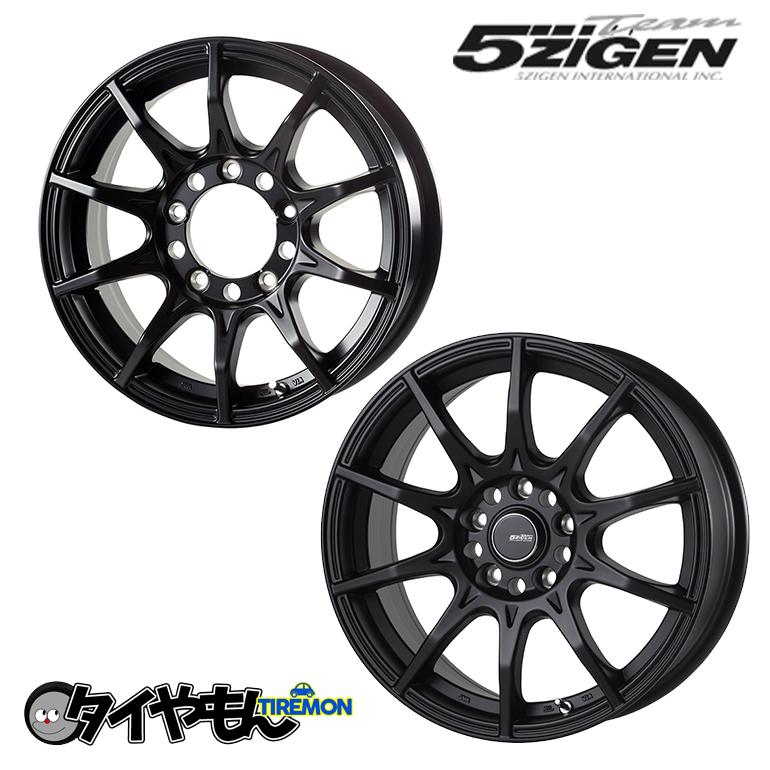 5ZIGEN ブラックマンGI 16インチ 6H139.7 6.5J +38 4本セット ホイール 