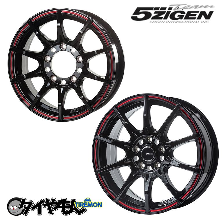 5ZIGEN ブラックマンGI 16インチ 5H139.7 5.5J +20 4本セット ホイール
