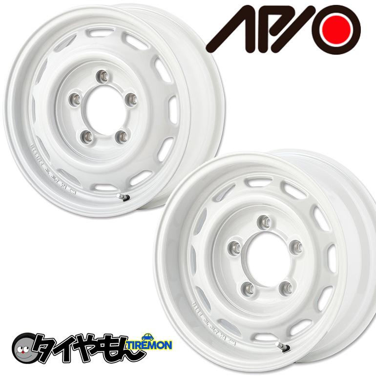 APIO アピオ WILDBOAR Ventura ベンチュラ 15インチ 5H139.7 6J -5 2本セット ホイール ホワイト  ジムニーシエラ JB74 | 