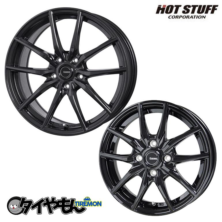魅力的な 軽量アルミホイール Hot Stuff Gスピード G02 17インチ 5h114 3 7 0j 48 メタリックブラック 4本セット価格 好評 Jasaparalegal Co Id