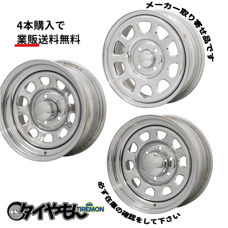 MORITA デイトナホイール スチール 14インチ 4H100 5J +42 クローム 1