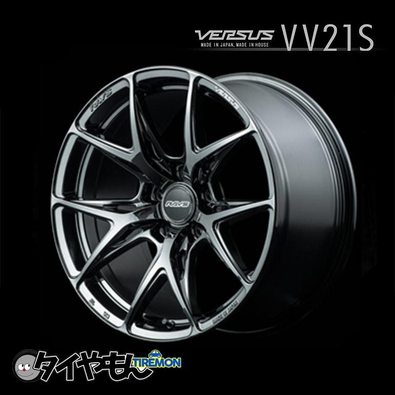 RAYS VERSUS VV21S 19インチ 5H114.3 8J +38 4本セット ホイール