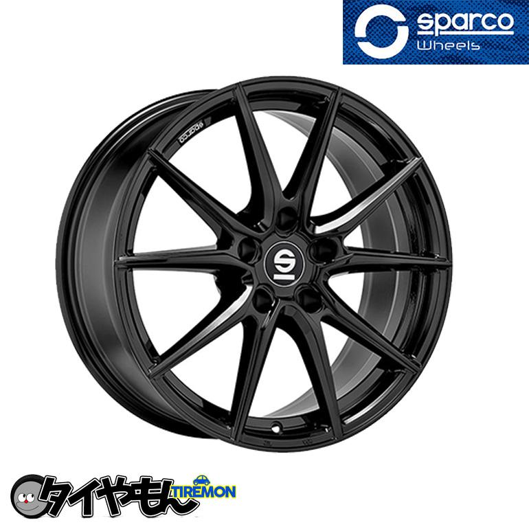 SPARCO DRS 18インチ 5H110 8J +35 1本 ホイール グロスブラック スパルコ ディーアールエス アルファロメオ ジュリエッタ レネゲード | 