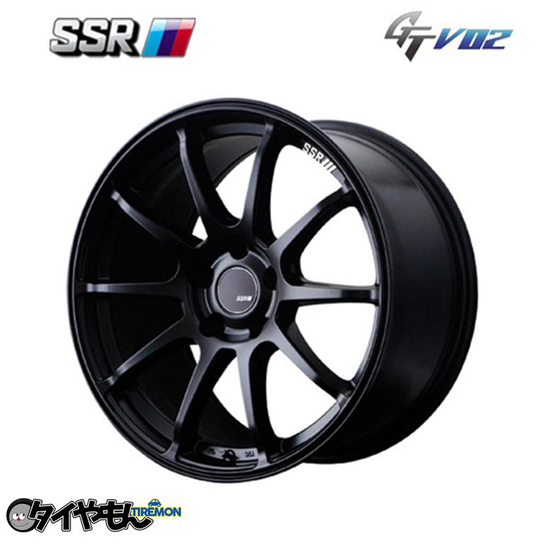 SSR GTV02 17x8 +45 5x114.3 Flat Black main image 1