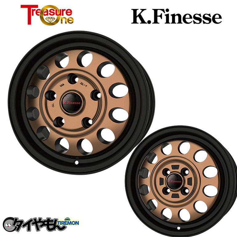 K フィネス D12 15インチ 6H139.7 6J +33 4本セット ホイール
