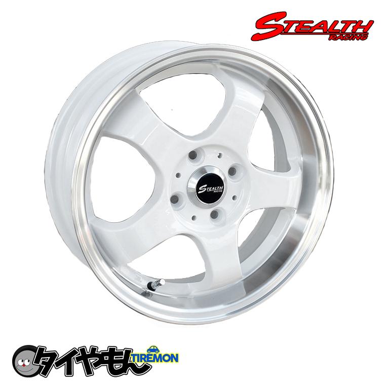 ステルスレーシング K36 15インチ 4H100 5.5J +45 2本セット WH/P