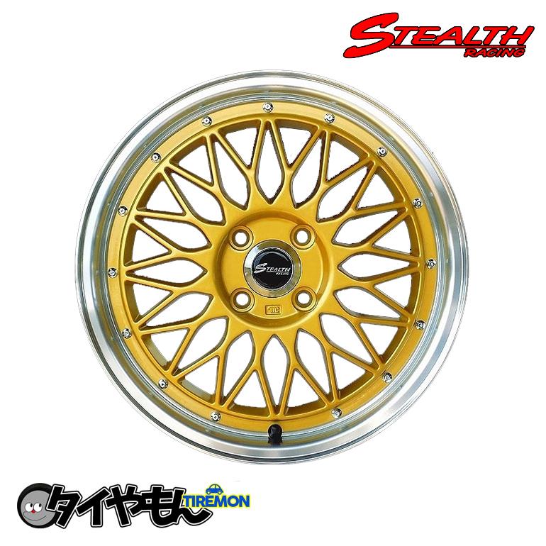 ステルスレーシング PROGLESS ME-01 16インチ 4H100 5.5J +43 1本 GLD  