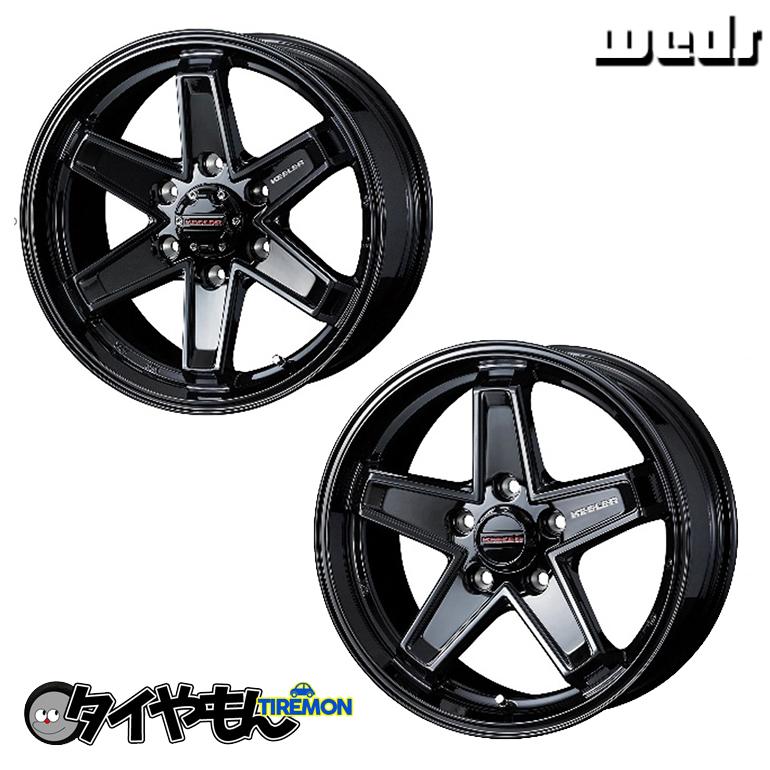 WEDS キーラーフォース 16インチ デリカ RAV4 エクストレイル wat_deathrock-bla16bf-ta-01-