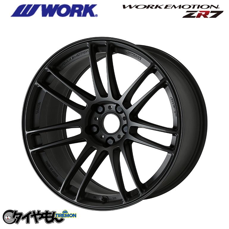 無限 WORK エモーション ZR7 18インチ 5H100 9J +52 1本 ホイール 