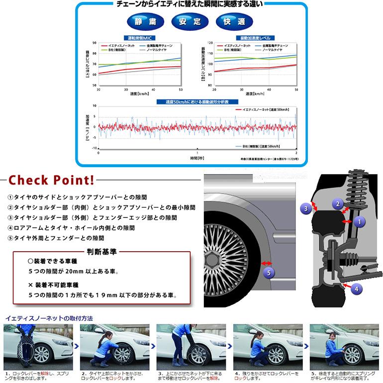 YETI イエティ スノーネット 6302WD 245/60R17 サイズ対応 非