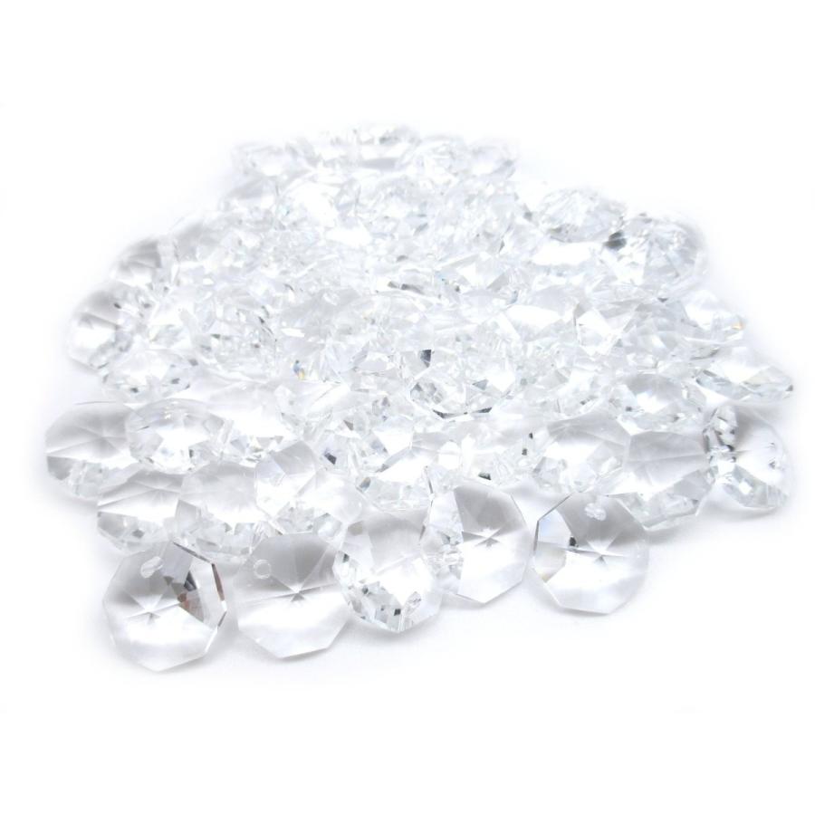 1つ穴 八角 クリスタル ガラス ビーズ 14 Mm 手作り サンキャッチャー 材料 パーツ 色付き 70 個 セット クリア Www Unipymes Com