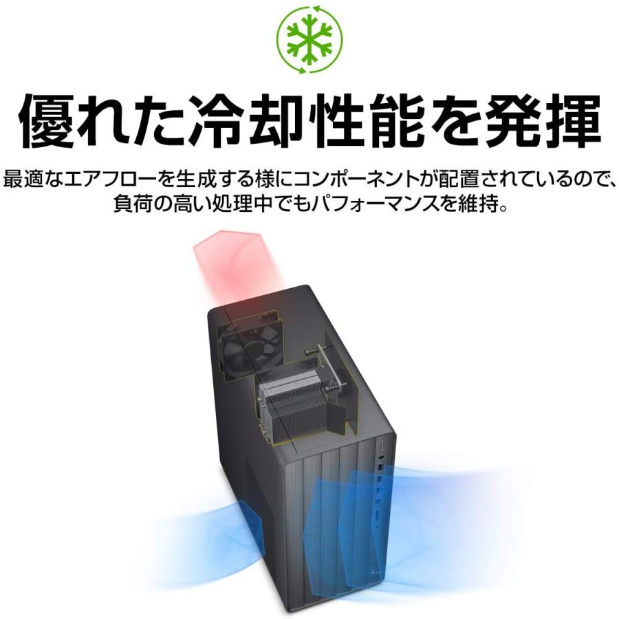 即納ゲーミングPC i5+GTX1650+メモリ16GB+SSD+HDD HP ENVY Desktop TE01 MS office2019 新品未使用 Windows10 Core i5-9400 16GB SSD256GB+HDD2TB GTX1650 DVD | 日本HP | 02