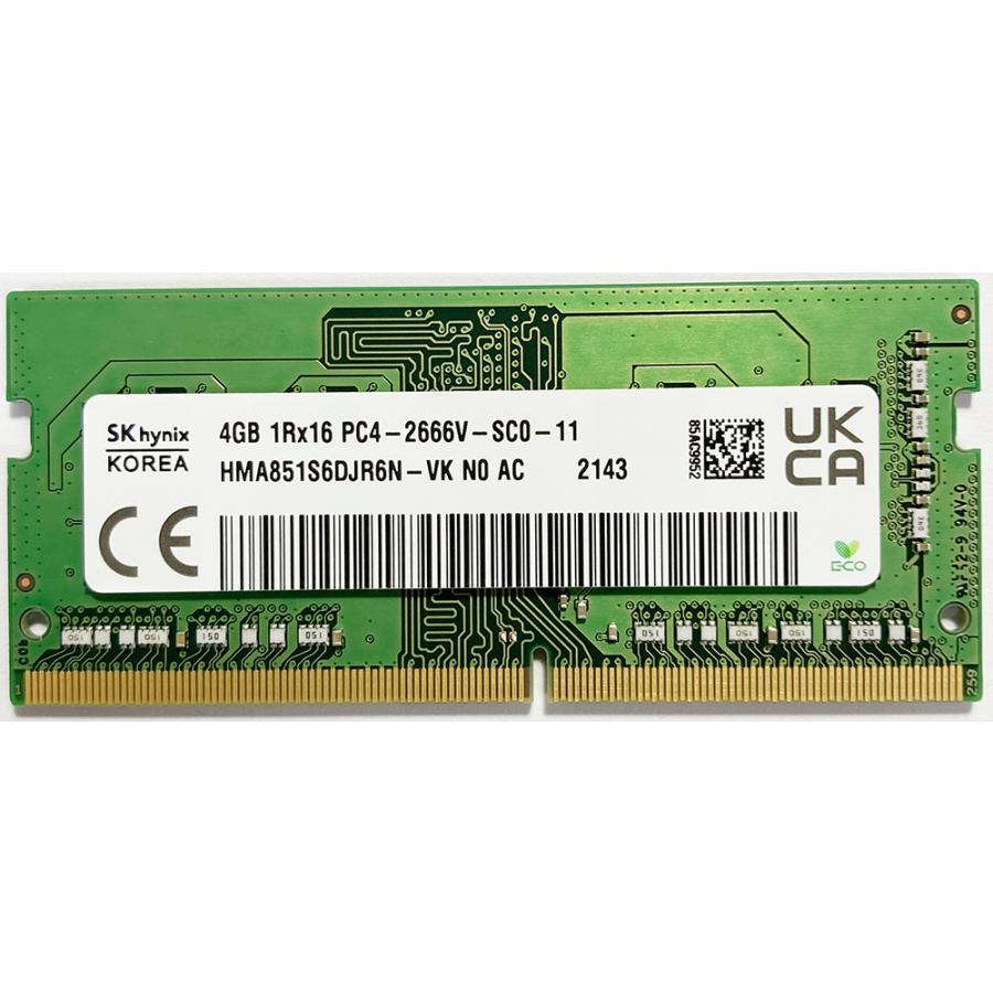 ノート用メモリ 4GB/DDR4-2666/PC4-21300/S.O.DIMM/各種メーカー/新品PCからの抜き取り品 (DDR4-2666/PC4-21300互換性あり) | SAMSUNG | 03