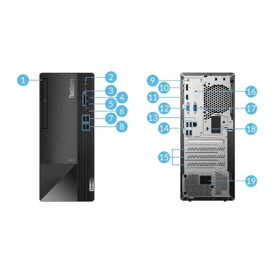 信頼のビジネスモデル Lenovo ThinkCentre neo 50t Gen4 Core i5-13400 MS office2021 16GB 256B SSD 新品 デスクトップ Windows 11｜second-mobile｜09