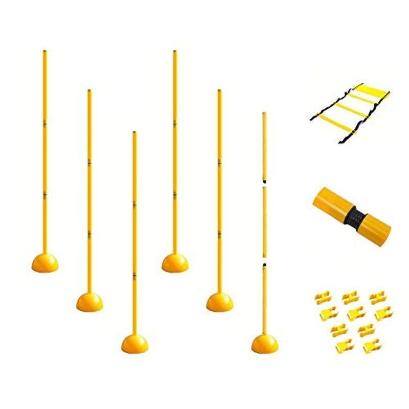 人気ブランドの ラダーセット 自立式 3分割 ポール 練習 トレーニング アジリティポール バスケ サッカー サッカー フットサル Tusurtimarket Com