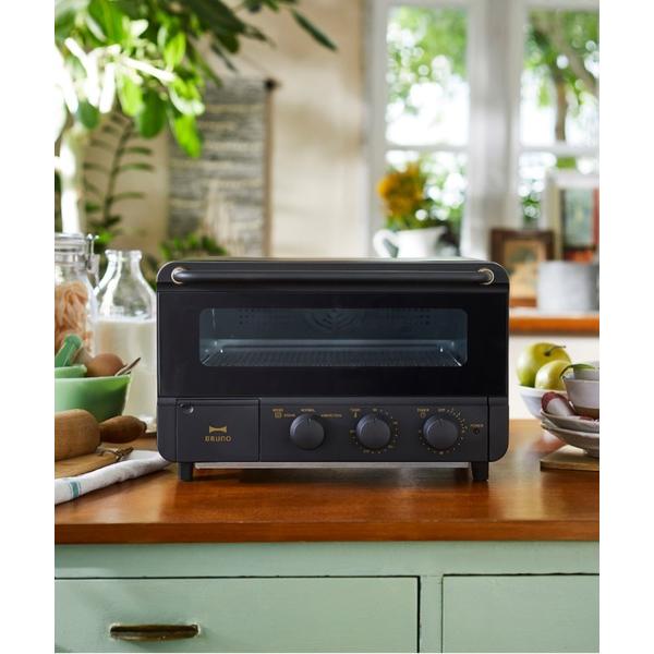 BRUNO カジュアル トースター 4枚 人気 スチーム機能 ブラック ブルーノ スチーム&;;;;;amp;amp;amp;ベイク トースター BOE067-BK |  | 01