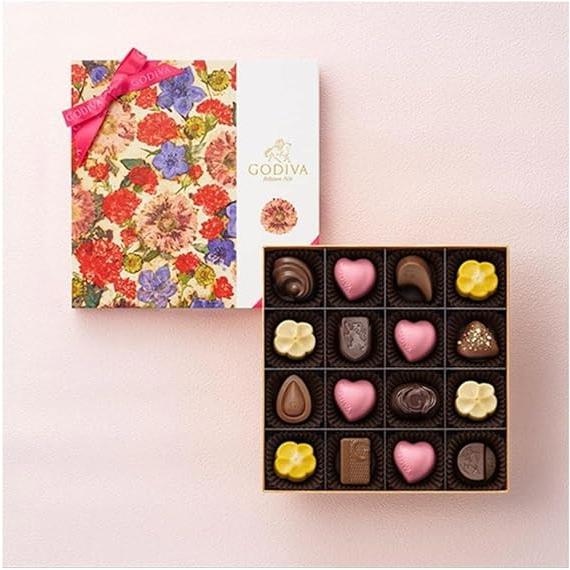 GODIVA ゴディバ 花咲く春 チョコレートアソート 16粒入り ギフトバッグ付き バレンタイン ホワイトデー チョコレート | 