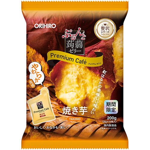 オリヒロ ぷるんと蒟蒻ゼリー プレミアムカフェ 焼き芋味 200g × 12個入り ケース販売 蒟蒻ゼリー | 