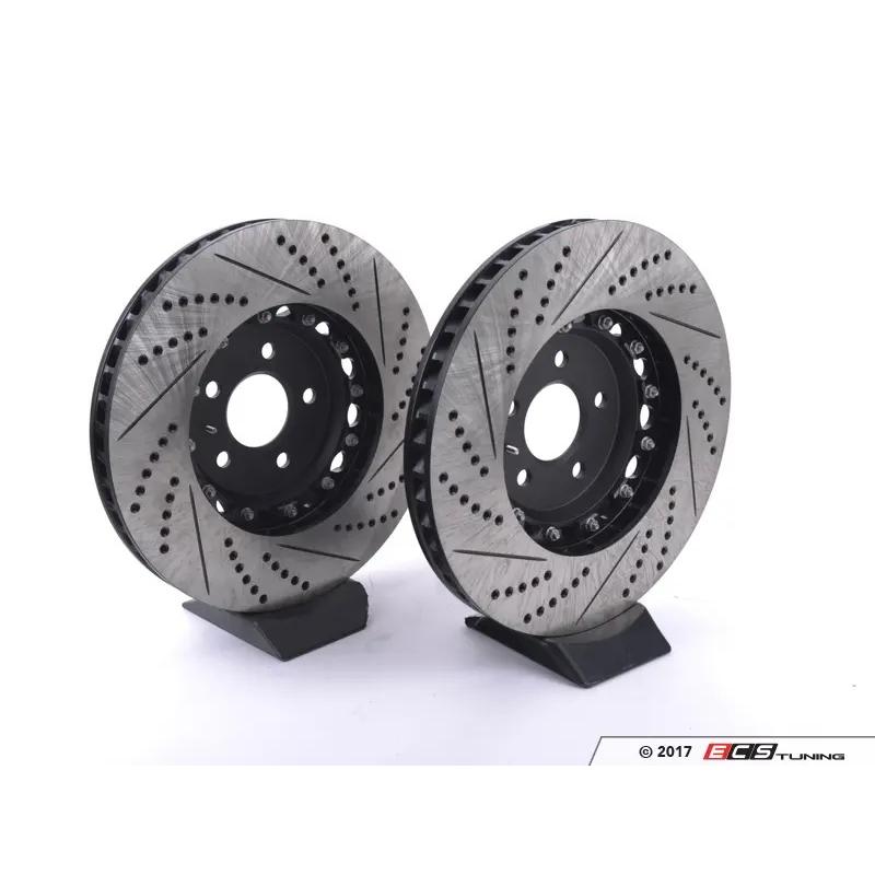 B8 S4 / S5 フロント 2ピース ブレーキローター ドリルホール＆スリット入り ( 350 x 34 ) |  | 01