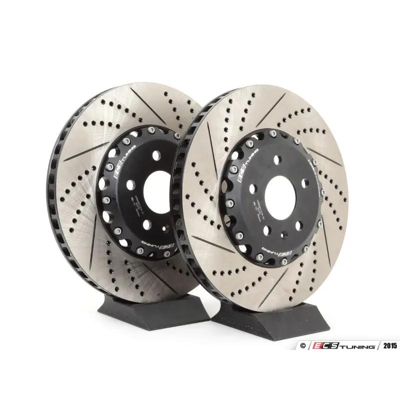 ECS フロント 2ピース ブレーキローター ドリルホール＆スリット入り ( 340 x 30 ) | 