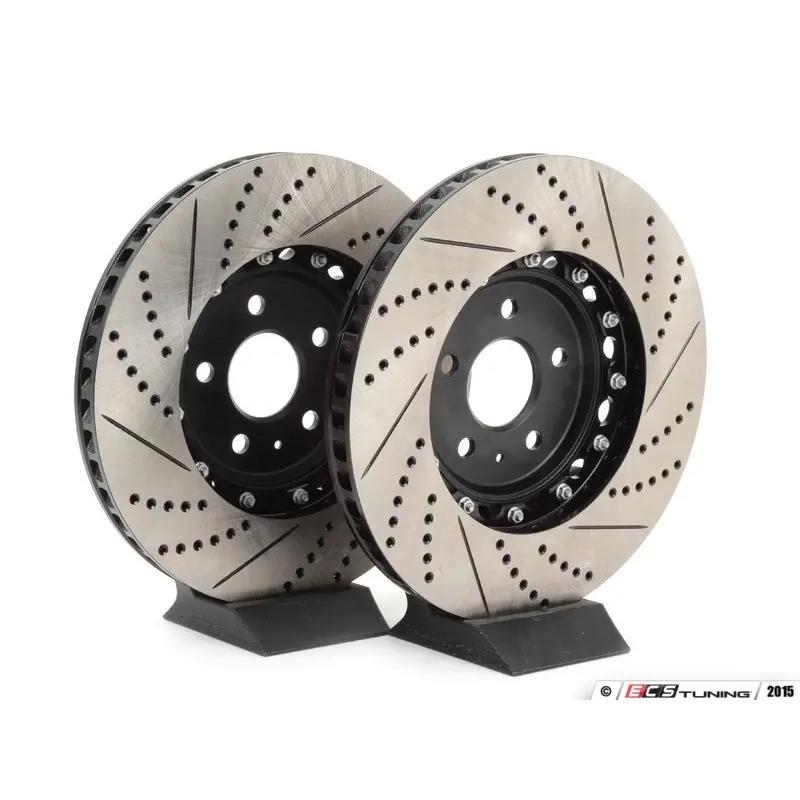 ECS フロント 2ピース ブレーキローター ドリルホール＆スリット入り ( 340 x 30 ) |  | 01