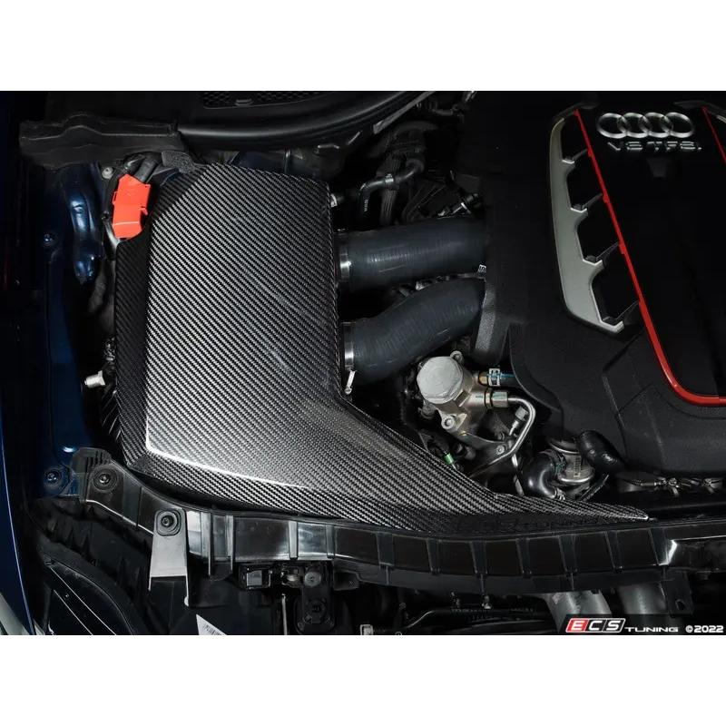 Audi C7 S6 / S7 4.0T ハイフロー カーボンエアインテーク システム  Kohlefaser Luft-Technik Intake System　ECS Tuning | 