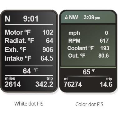 Polar FIS MQB ダッシュボードディスプレイ Advanced Dashboard Display PF05 |  | 06