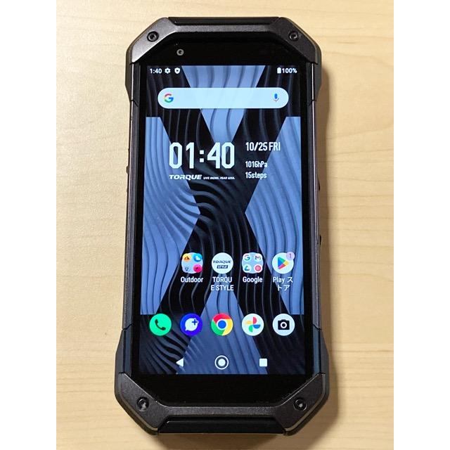 au TORQUE 5G KYG01 ブラック　SIMフリー　訳あり TORQUE 【美品】TORQUE 5G KYG01 au SIMロック解除済 128GB／6GB