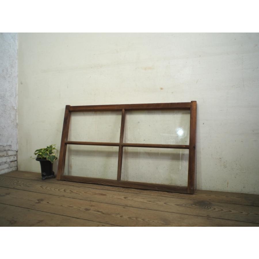 誕生日プレゼント ユa0647 2 H51cm W87 5cm ビンテージ レトロな古い木枠ガラス戸 引き戸窓サッシ店舗什器古民家再生カフェリフォーム建材a笹1 Discoversvg Com