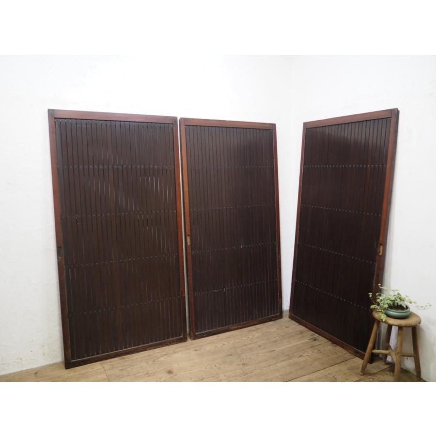 【古民家建具】小扉の戸2枚セット 楽天市場】▽現状販売▽ 和製アンティーク 背の高い玄関引き戸 2