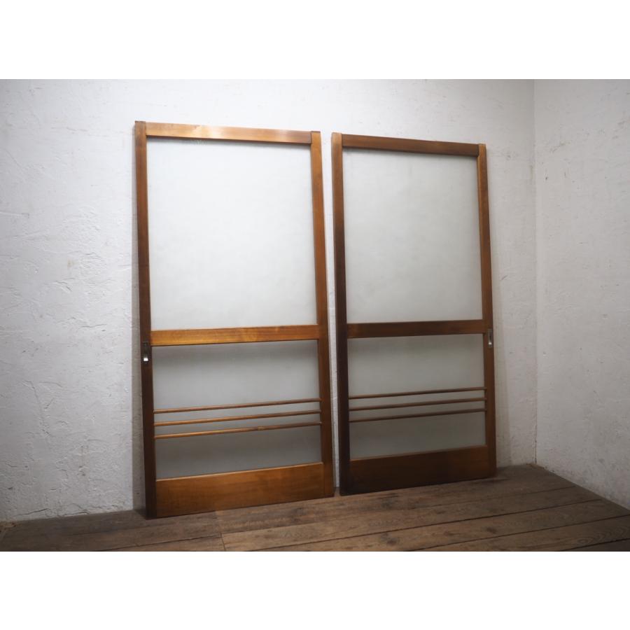 タA1107◇【H179,5cm×W87,5cm】×2枚◇しっかりとした造りの古い木枠