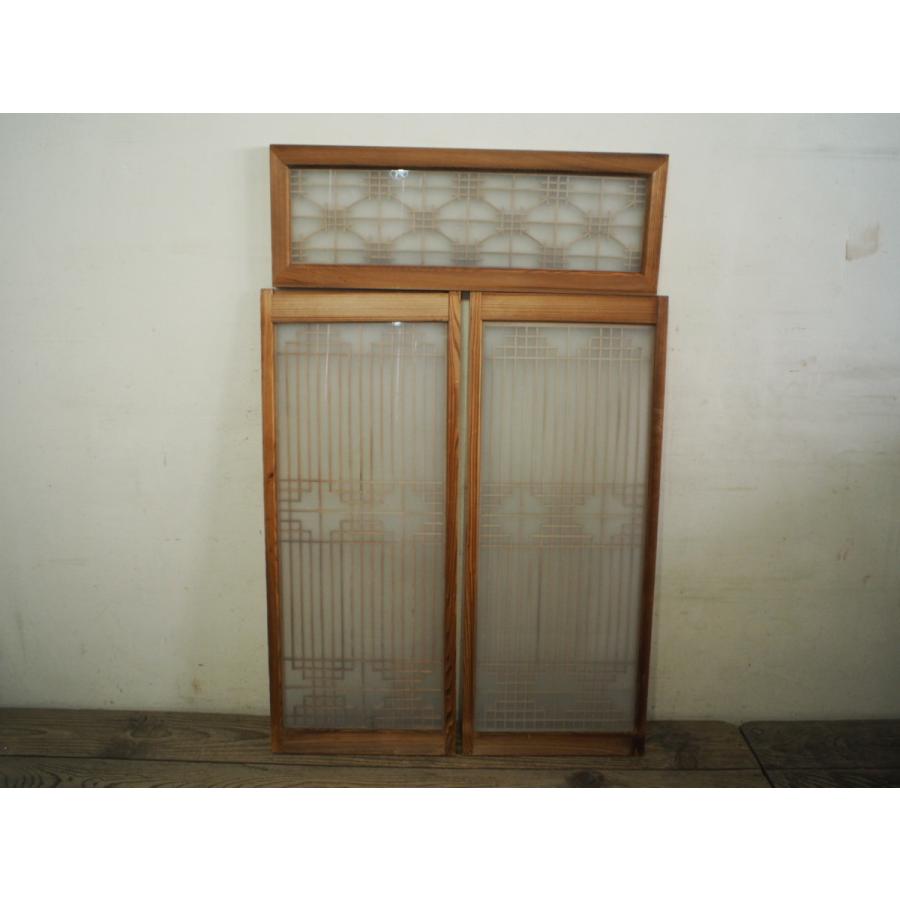 書院欄間 格子 組子 建具 3枚 【公式通販】