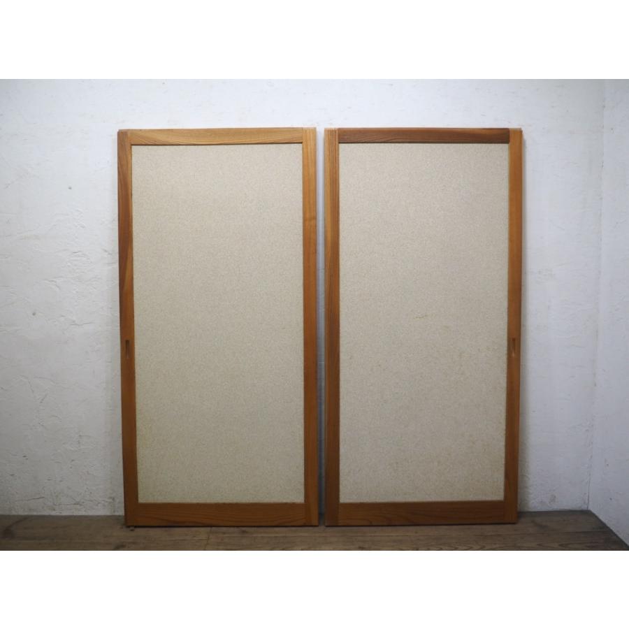 タB0696◇(6)【H175cm×W86,5cm】×2枚◇特注品◇ケヤキフレームの重厚
