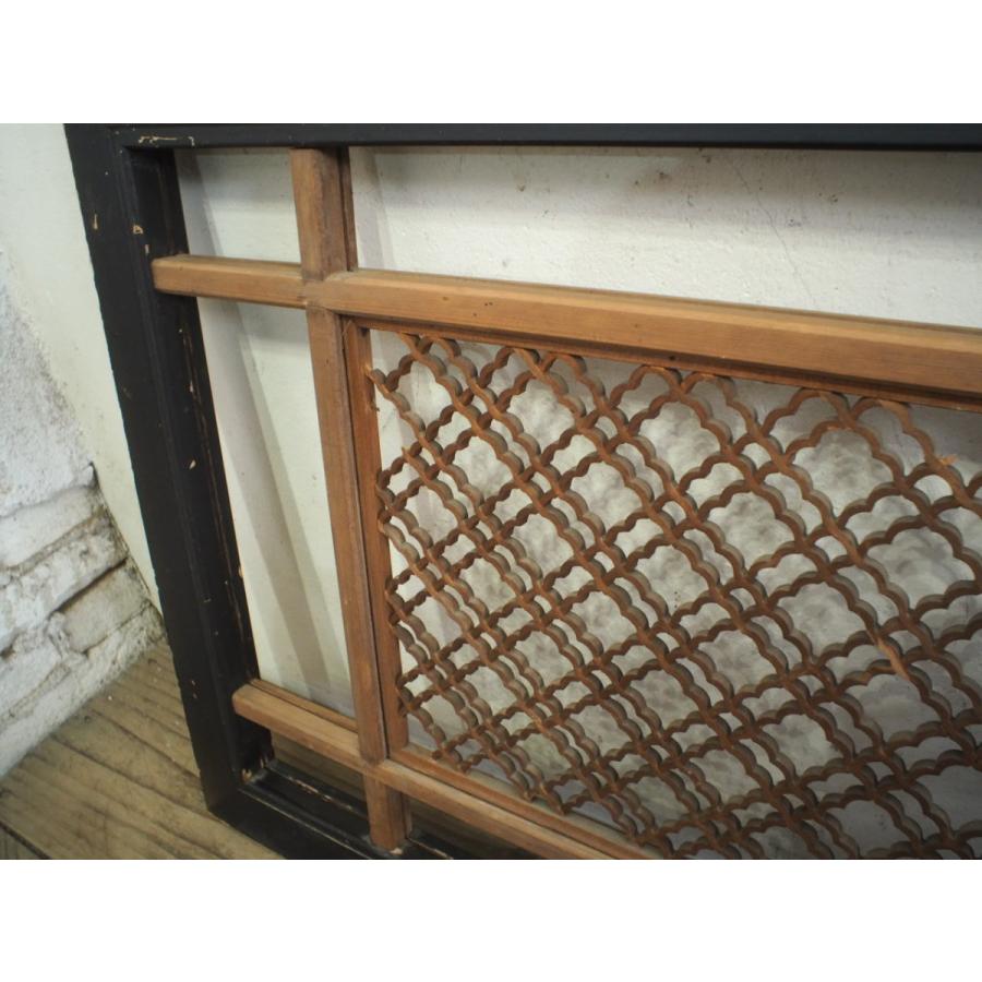 タB0728◇【H45cm×W177cm】◇素敵な組子細工の古い木製欄間◇古建具