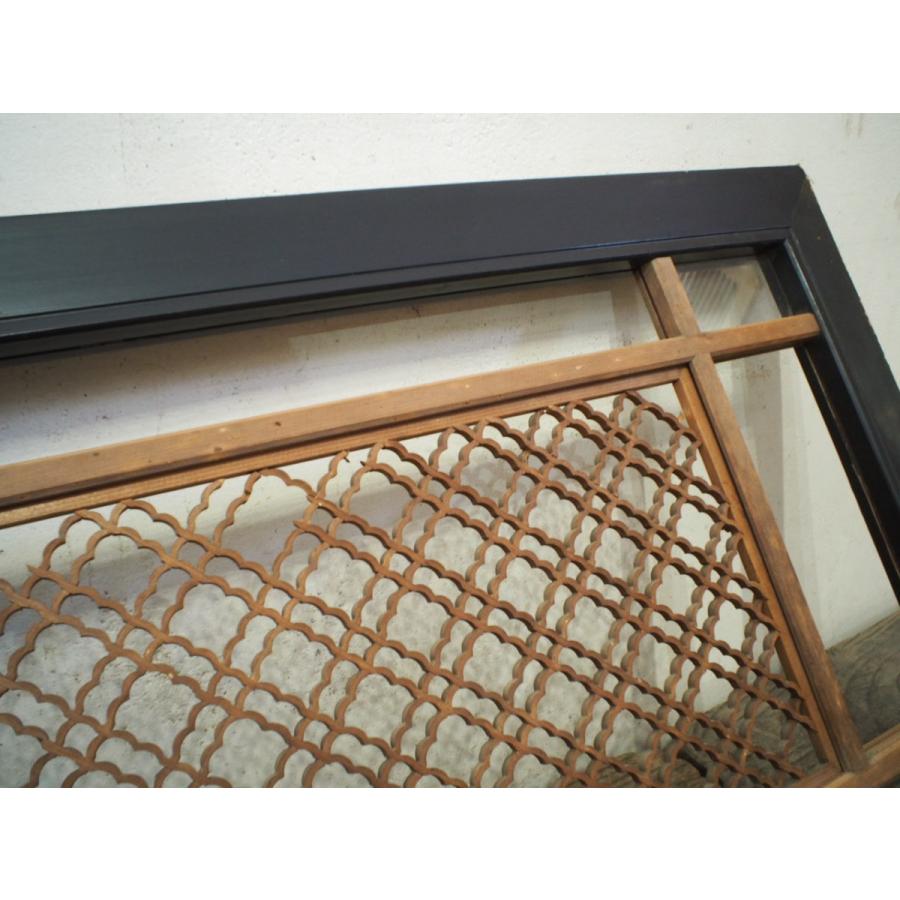 タB0728◇【H45cm×W177cm】◇素敵な組子細工の古い木製欄間◇古建具
