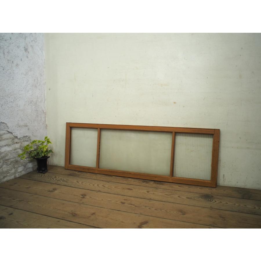値引き タd0154 1 H40cm W124 5cm 可愛いモールガラス入りの古い木枠ガラス戸 古建具 欄間 ランマ 明り取 古民家 レトロ アンティークk下 Discoversvg Com