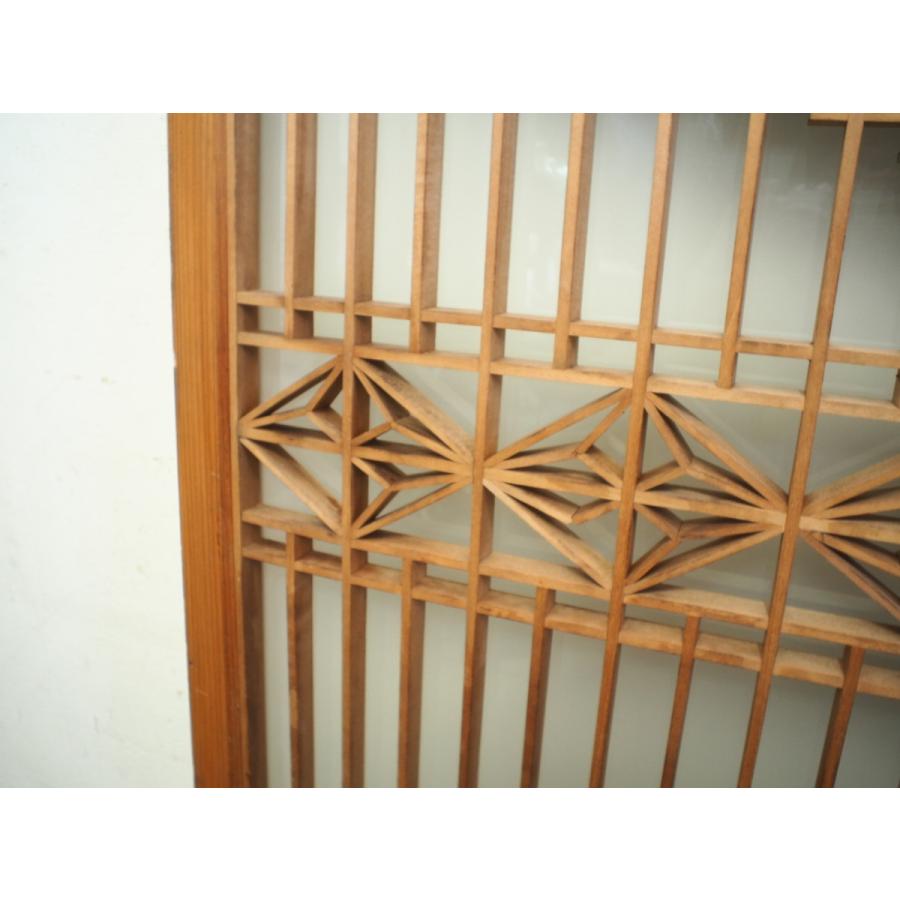 欄間　らんま　ガラス付き　diy 和室　茶色　アンティーク　昭和 欄間 らんま ガラス付き diy 和室 茶色 アンティーク 昭和 【公式通販】