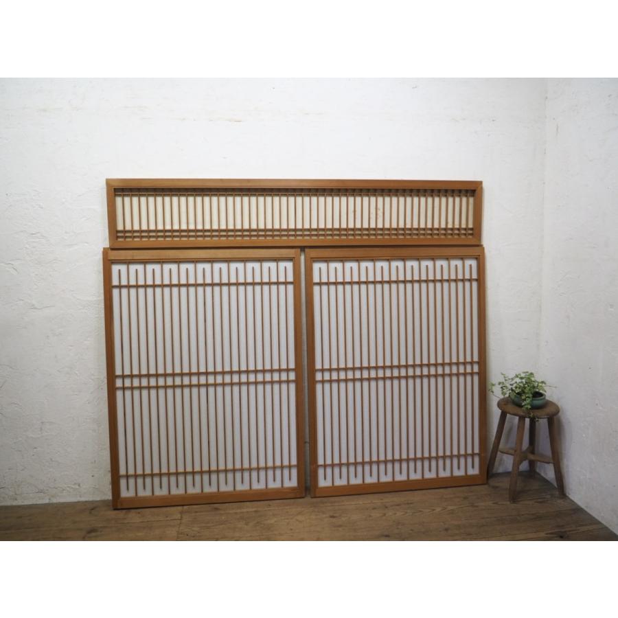 タD0810◇3枚セット◇組子細工のレトロな書院戸◇建具 引き戸