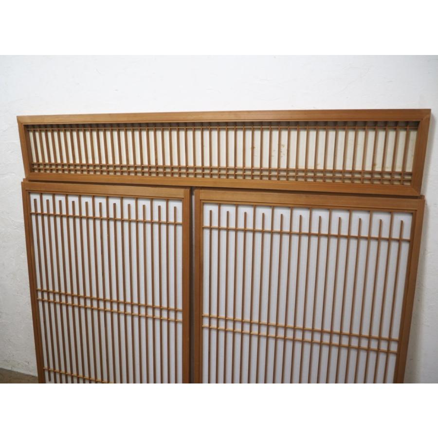 タD0810◇3枚セット◇組子細工のレトロな書院戸◇建具 引き戸 障子戸