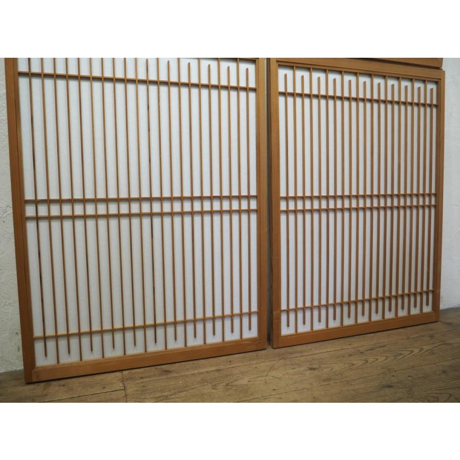 2枚 稀少 明治時代 建具 書院戸 引き戸 障子戸 組子 戸板 古道具 稀少 明治時代 建具 書院戸 引き戸 障子戸 組子 戸板 古道具 2枚