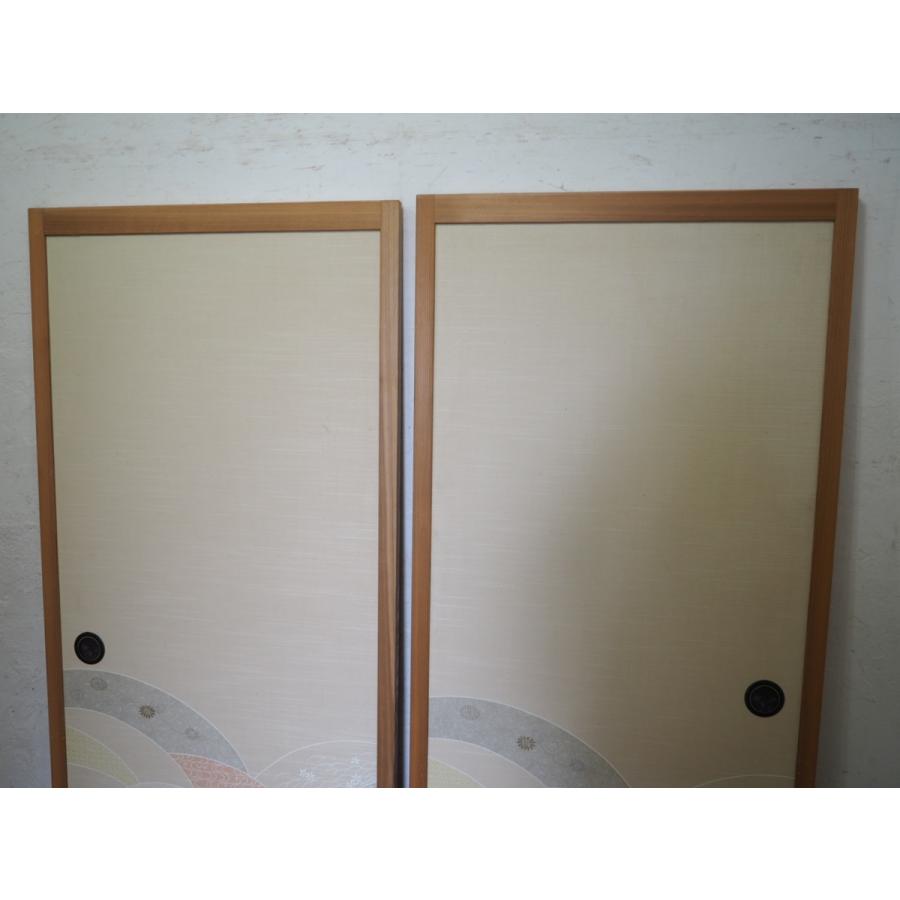 タE0076◇【H163,5cm×W80cm】×2枚◇レトロな味わいの片面襖◇建具