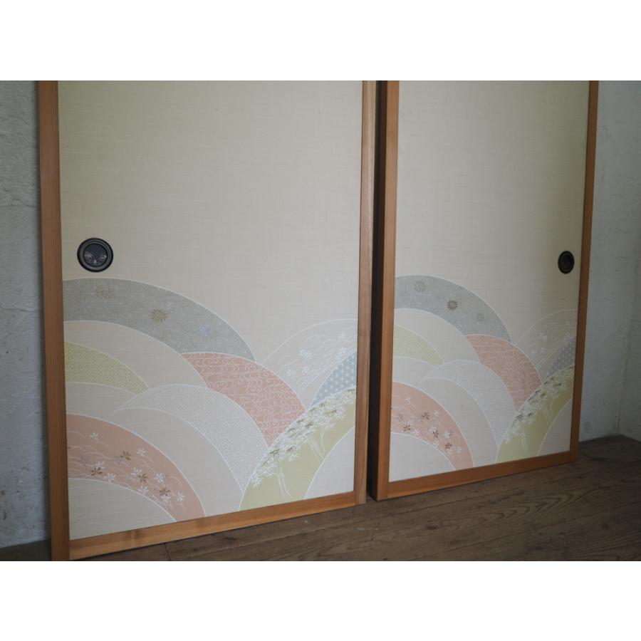 タE0076◇【H163,5cm×W80cm】×2枚◇レトロな味わいの片面襖◇建具