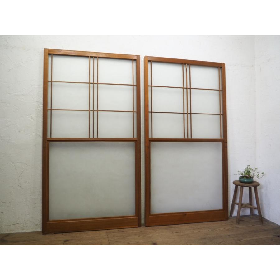 タE0133◇(3)【H175cm×W93,5cm】×2枚◇昭和レトロな味わいの古い