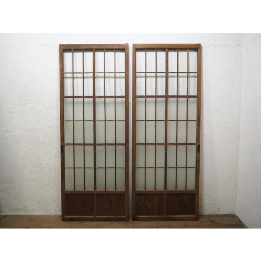 タE0194◇(2)【H176,5cm×W67,5cm】×2枚◇アンティーク◇格子