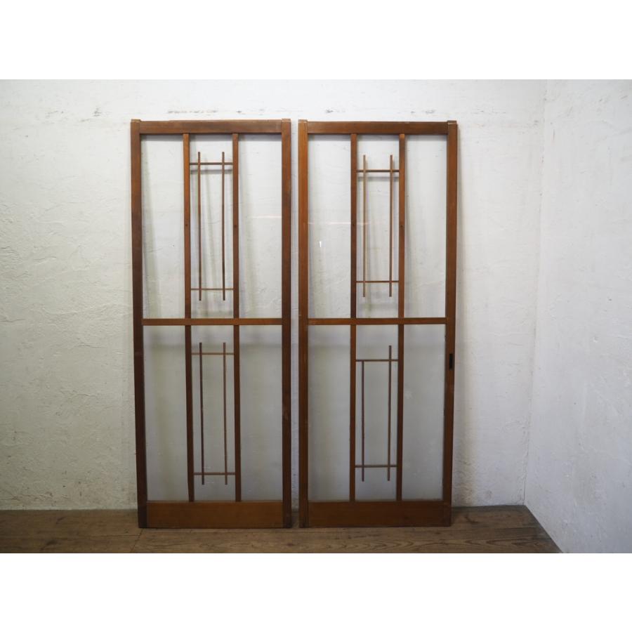 タE0304◇(2)【H177cm×W67,5cm】×2枚◇昭和レトロな古い木枠 タE0304◇(2)【H177cm×W67,5cm】×2枚◇昭和レトロな古い木枠